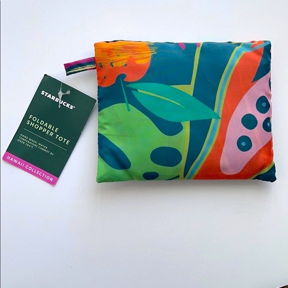 🌴🌈STARBUCKS Hawaii Collection Foldable tote - Picture 4 of 8